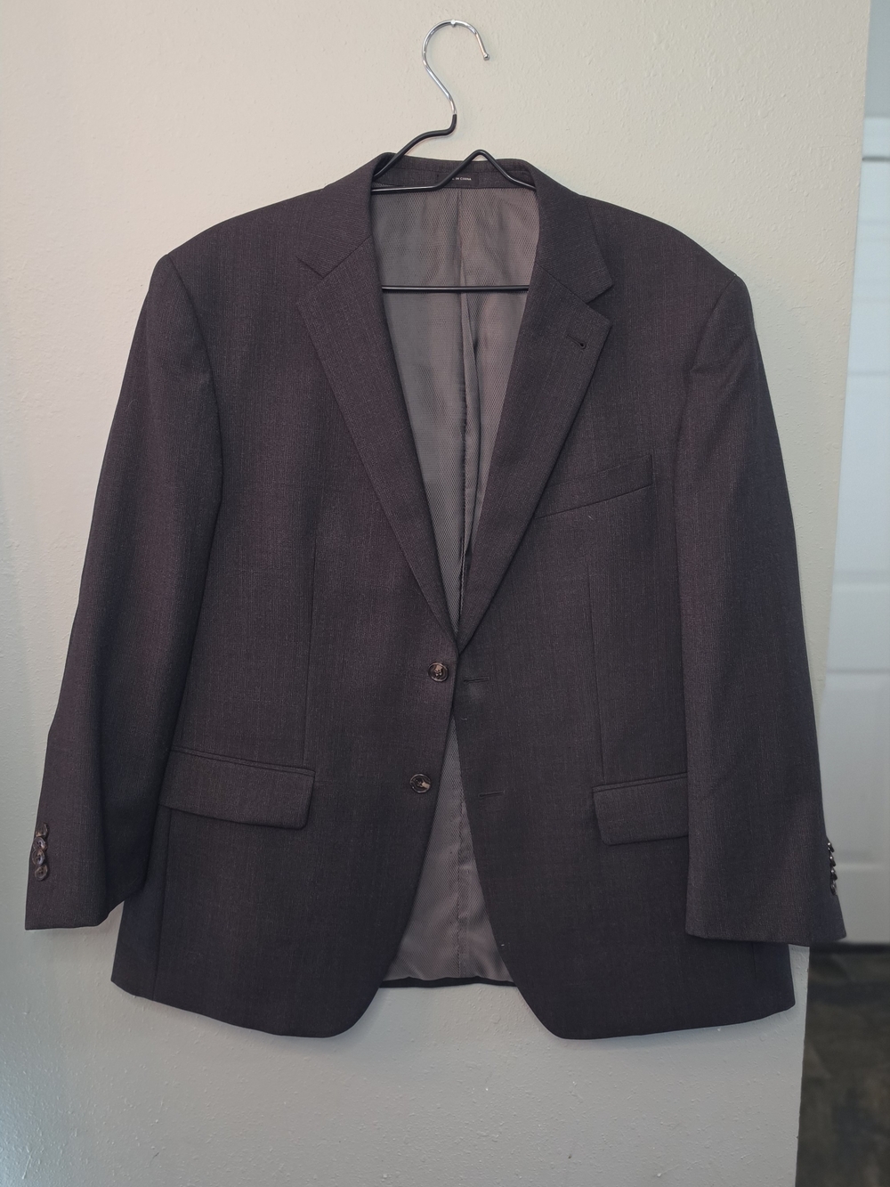 Joseph Abboud JOE Gray 100% Wool 2 Piece Suit 39R Blazer Dress Pants Men's